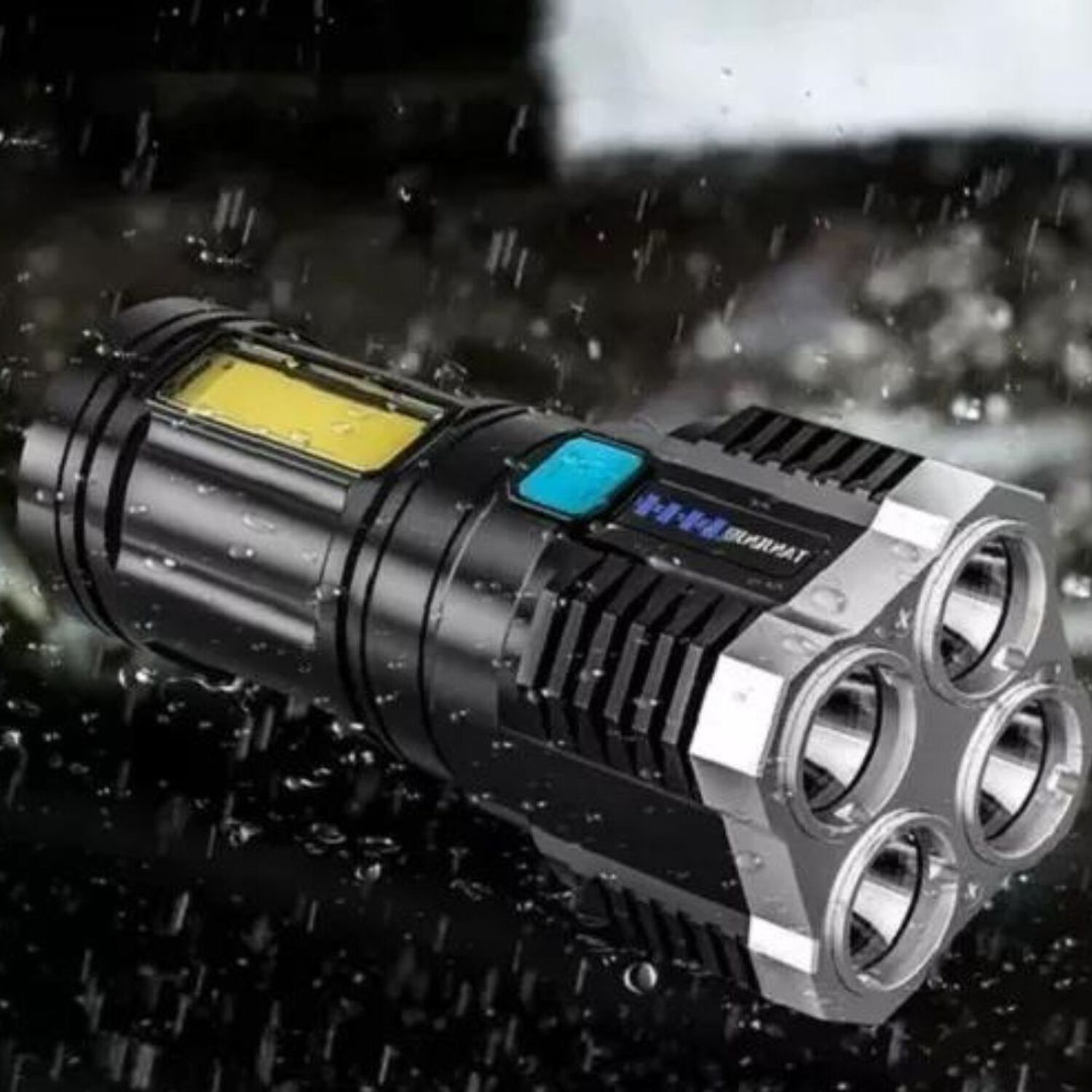 Linterna Led Usb Recargable Alto Alcance 330 Mts 4 Focos image number 5.0