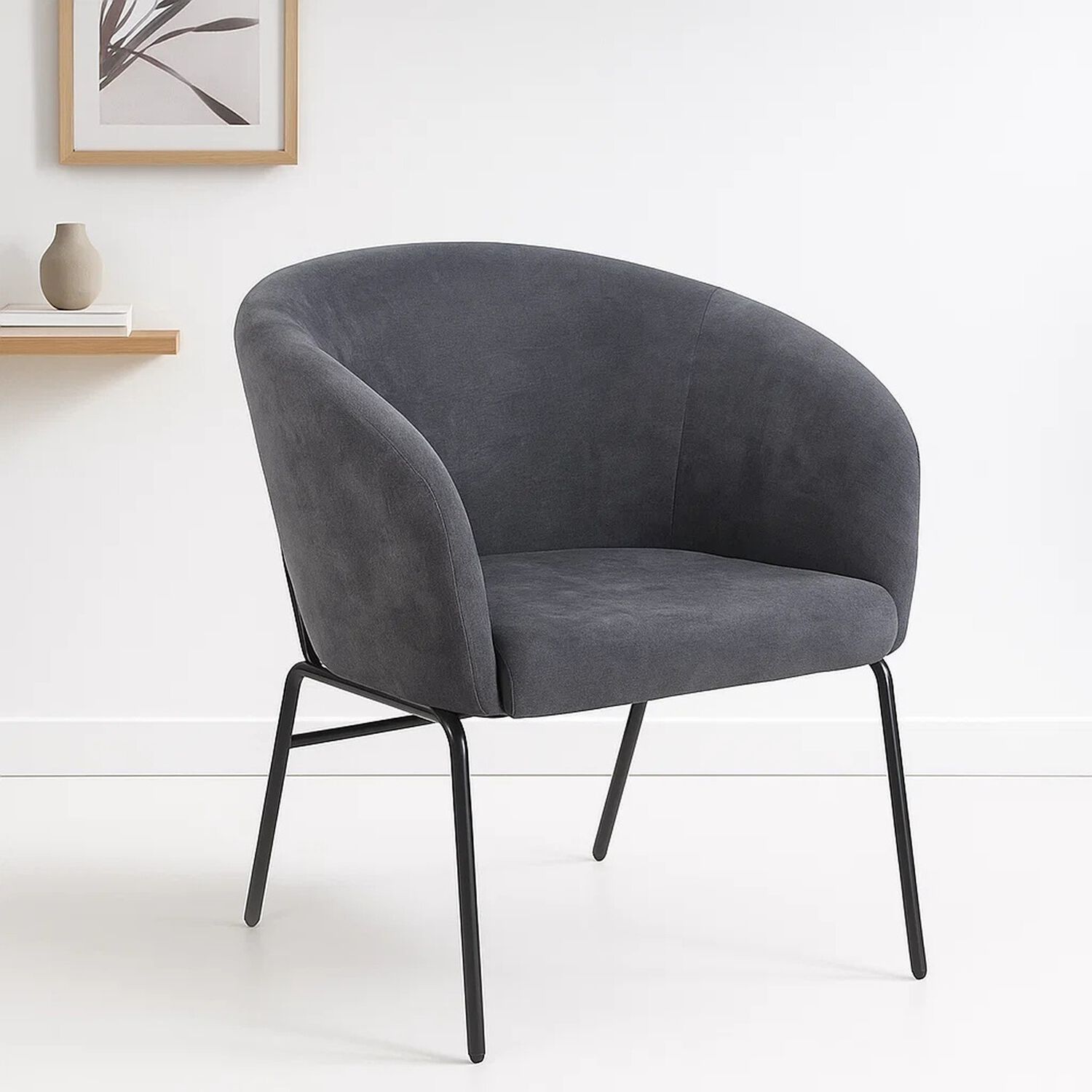 Sill&oacute;n Arko De Terciopelo - Gris image number 2.0