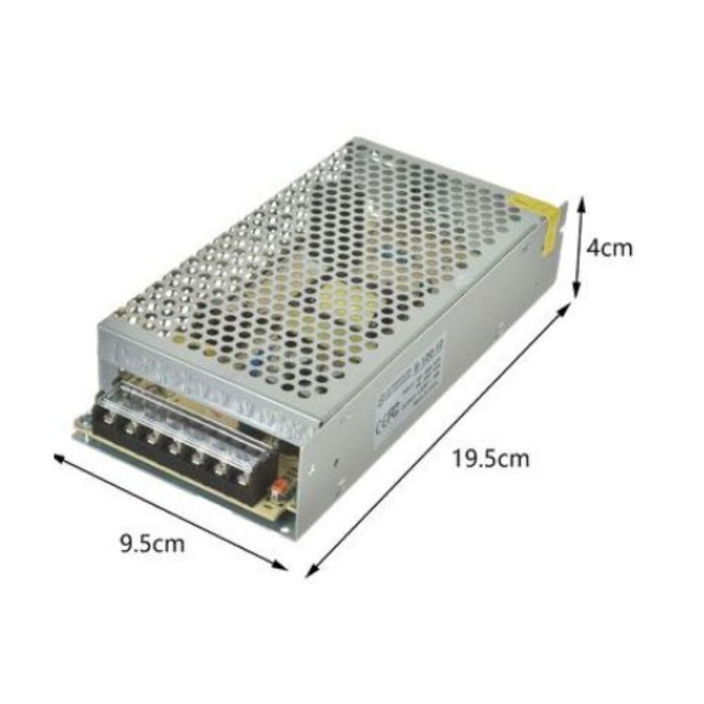 Fuente Metálica De Alimentacion Conmutada 12v 10a Switching image number 2.0