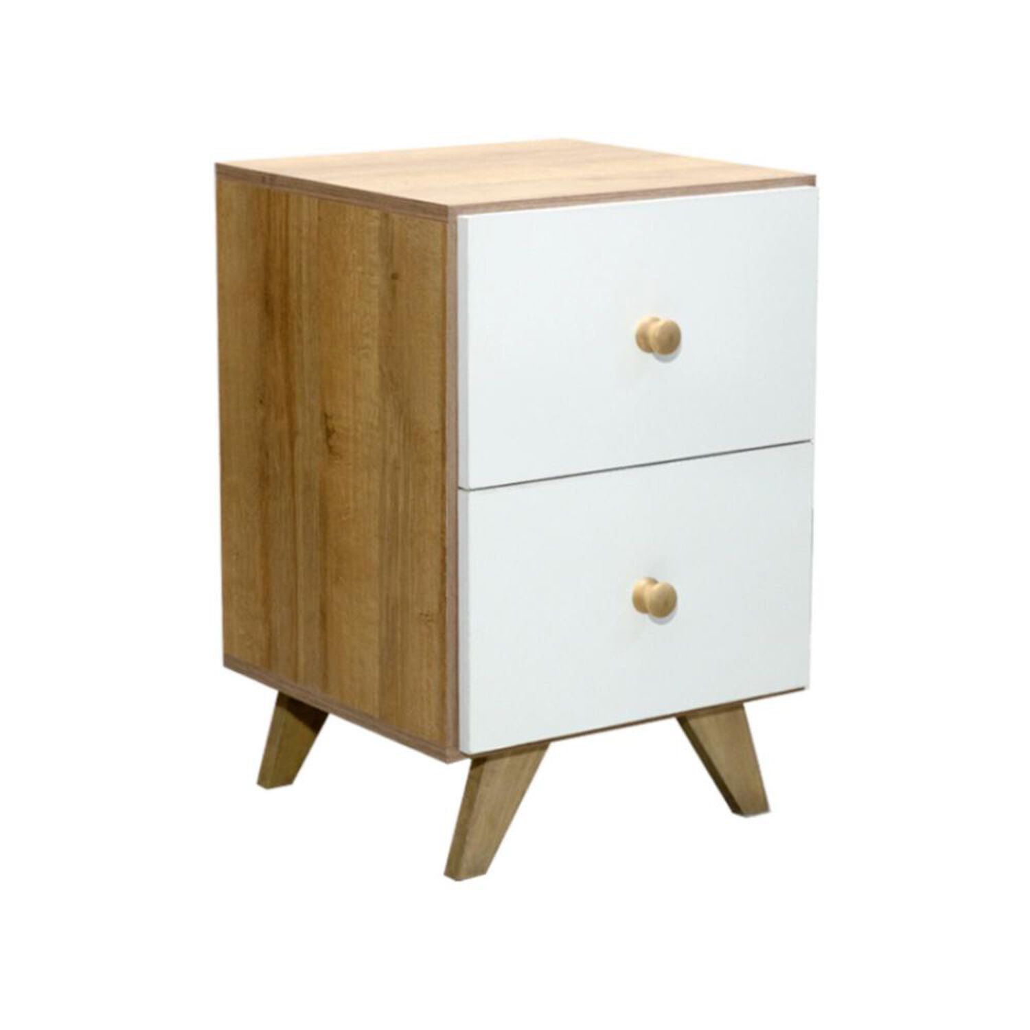 Velador Home Mobili Odda / 2 Cajones image number 2.0