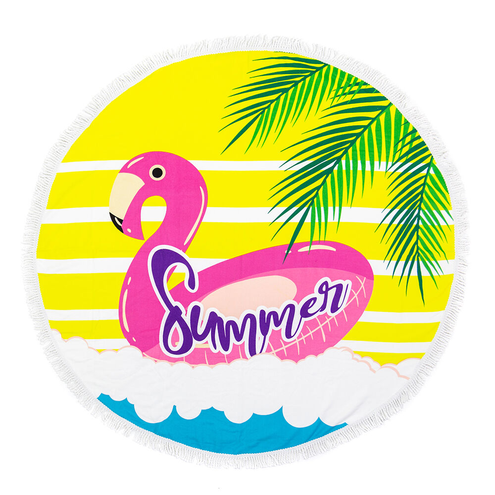 Toalla Playa Con Bolso Casaideal Flamingo image number 0.0