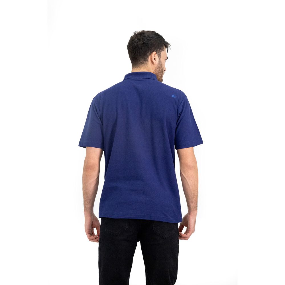 Polera Pique Quebec Manga Corta Azul Hombre image number 4.0