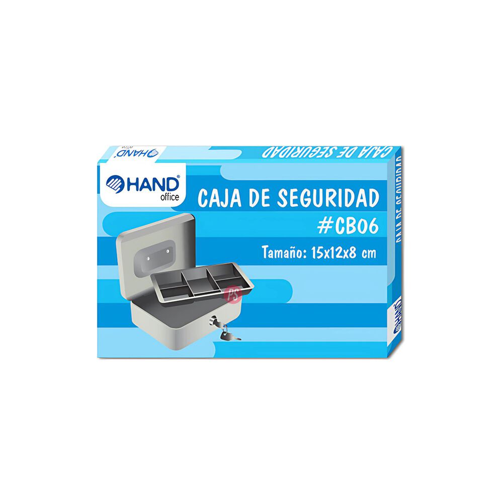 Caja De Seguridad Metálica 6 Pulgadas 15x12x8cms - Ps image number 1.0