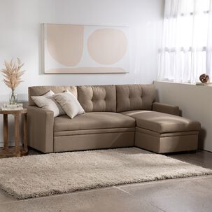 Sof&aacute; Seccional Cama 2 Cuerpos Lino Sidney Kmb1002