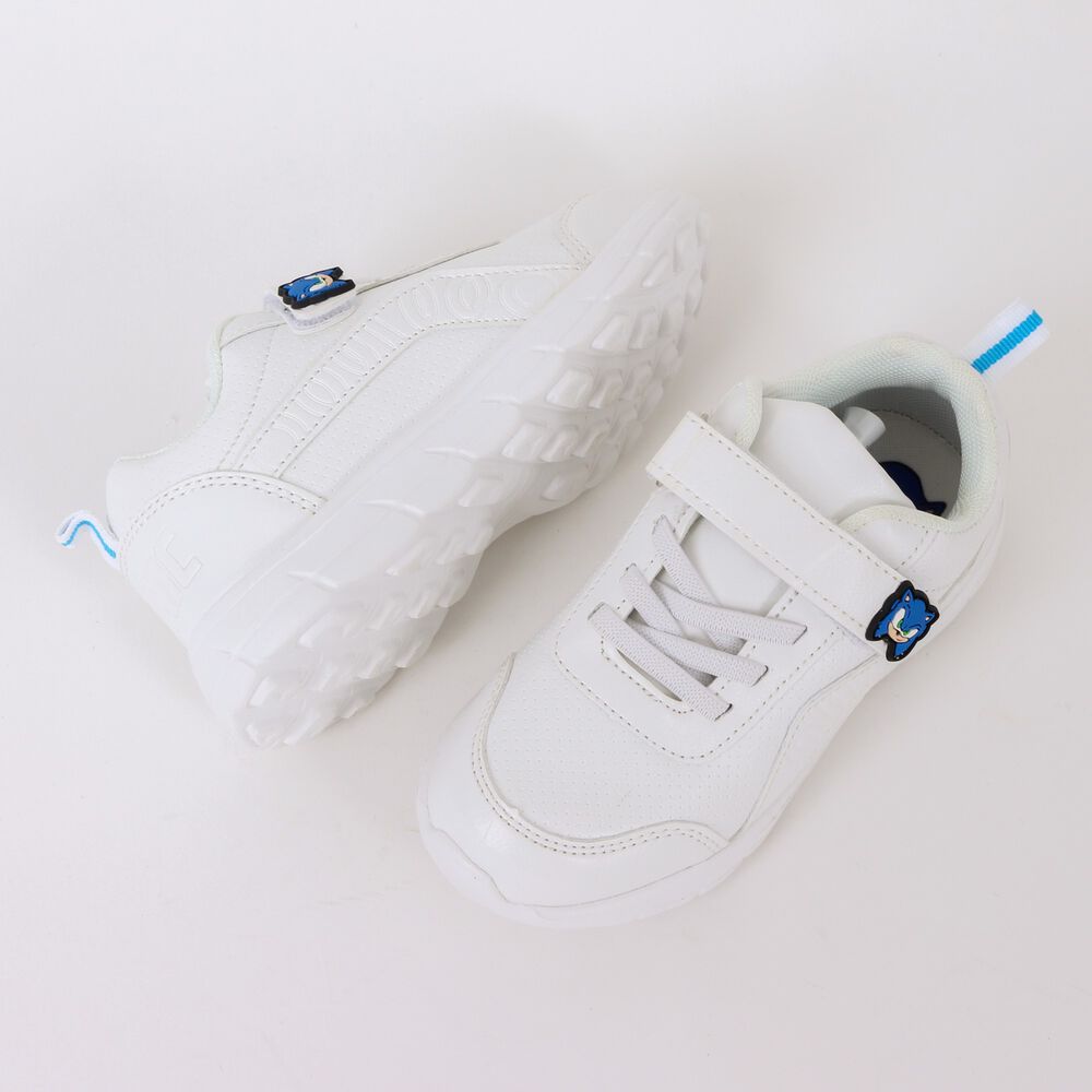 Zapatilla Escolar Ni&ntilde;o Velcro Sonic Pin Blanco Sonic image number 3.0
