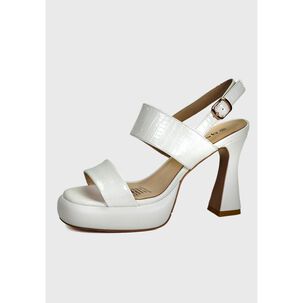 Sandalia Cuero Kader Blanco