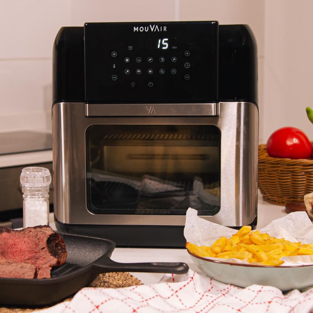 Horno Freidora Crisp 10 L + Molde De Silicona Negro image number 6.0