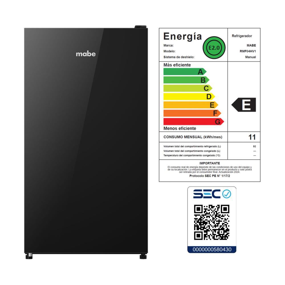 Frigobar Mabe Rmf04hv1 / 90 Litros / E image number 7.0
