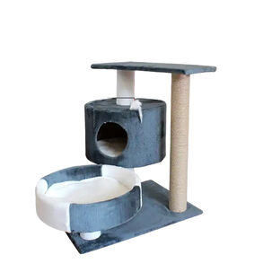 Torre Rascador Gato Con Juguete De Ratón Torre Rascador Gato Con Juguete De Ratón