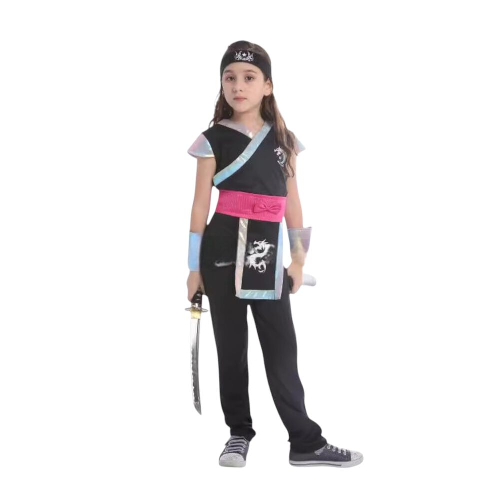 Disfraz Traje Infantil Ninja Dragon Ni&ntilde;a image number 3.0