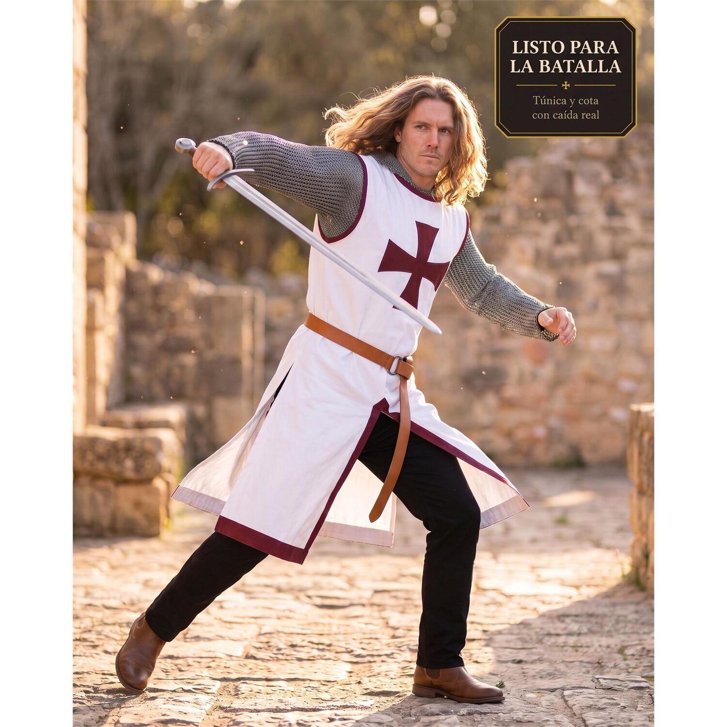 Disfraz Cosplay Caballero Medieval Piquero image number 14.0