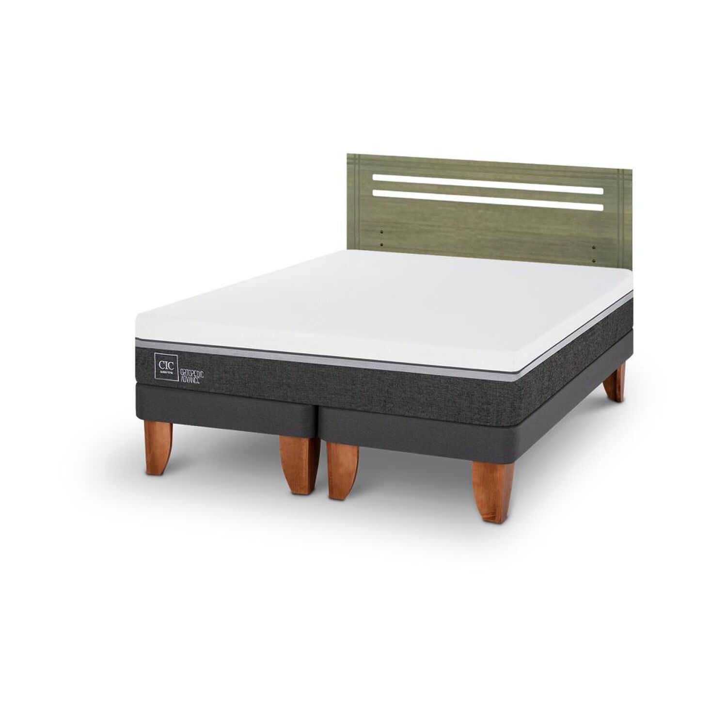 Cama Europea Cic Ortopedic Advance / 2 Plazas / Base Dividida + Respaldo image number 5.0