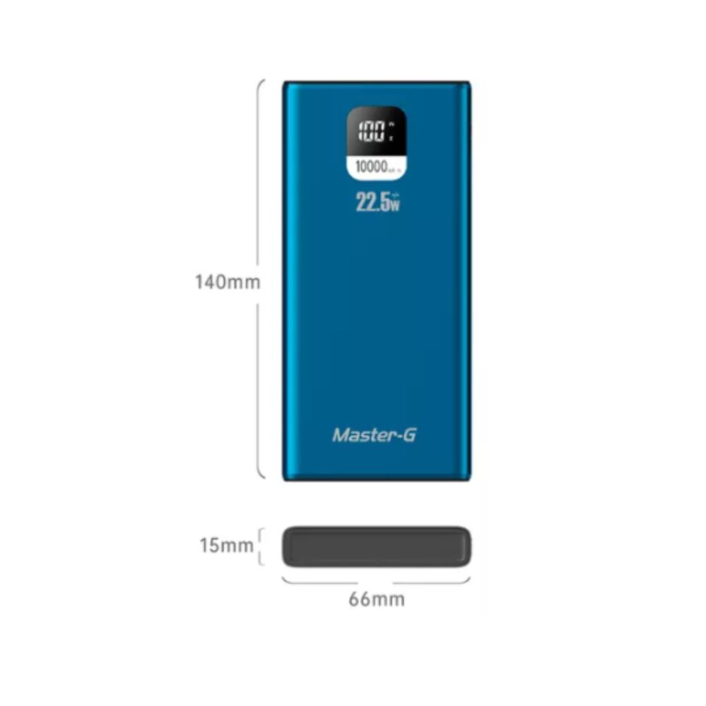 Batería Externa Power Bank 10000 Mah 22.5w Master-g Portátil image number 2.0