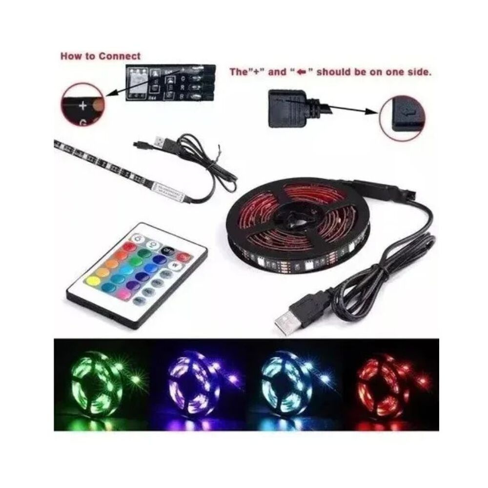 Tira Luz Led 5 Metros Usb Con Control image number 2.0