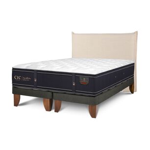 Cama Europea Cic Grand Premium / Super King / Base Dividida + Respaldo