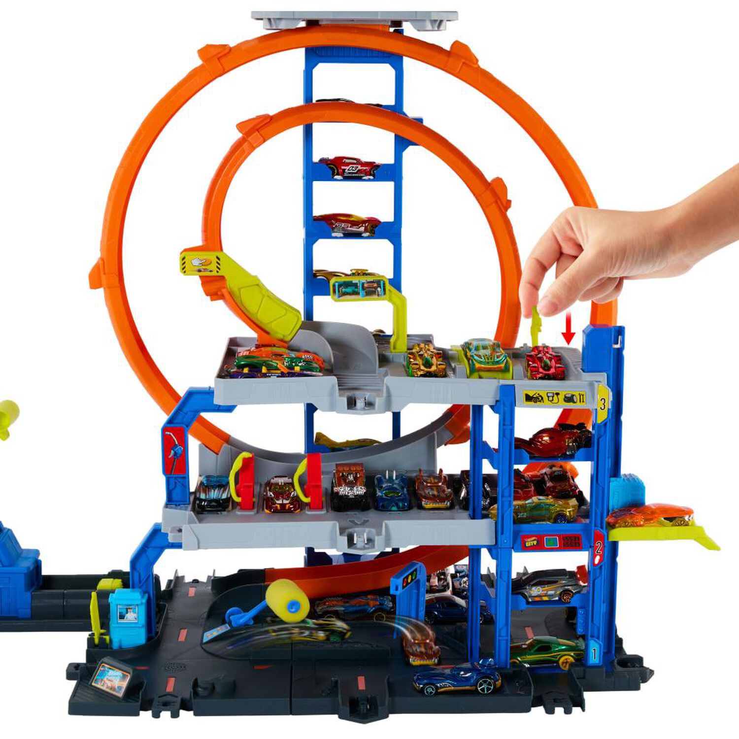 Autopista Hotwheels City Mega Garage image number 5.0