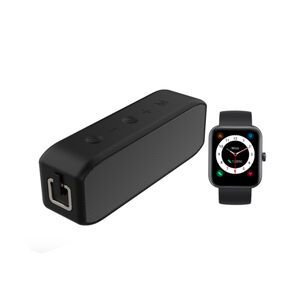 Pack Black Smartwatch Live 206 + Parlante Bluetooth Teno J5