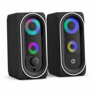 Parlante Usb Hp De 6w Est&eacute;reo Con Iluminaci&oacute;n Rgb Dhe-6001