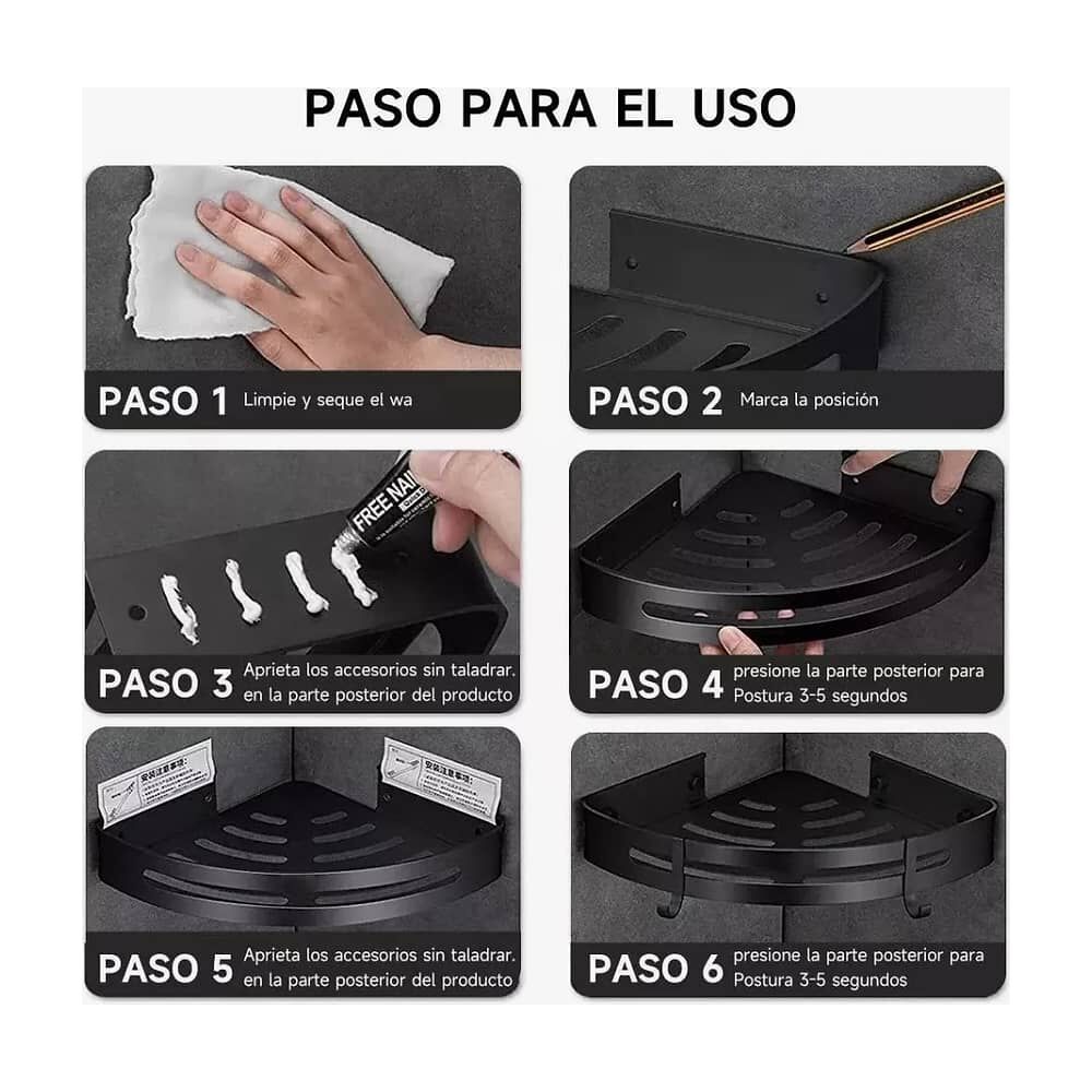 Organizadores Para Duchas Repisa Para 3pcs image number 3.0