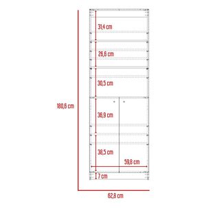 Librero Tuhome Home / 2 Puertas / 3 Cajones