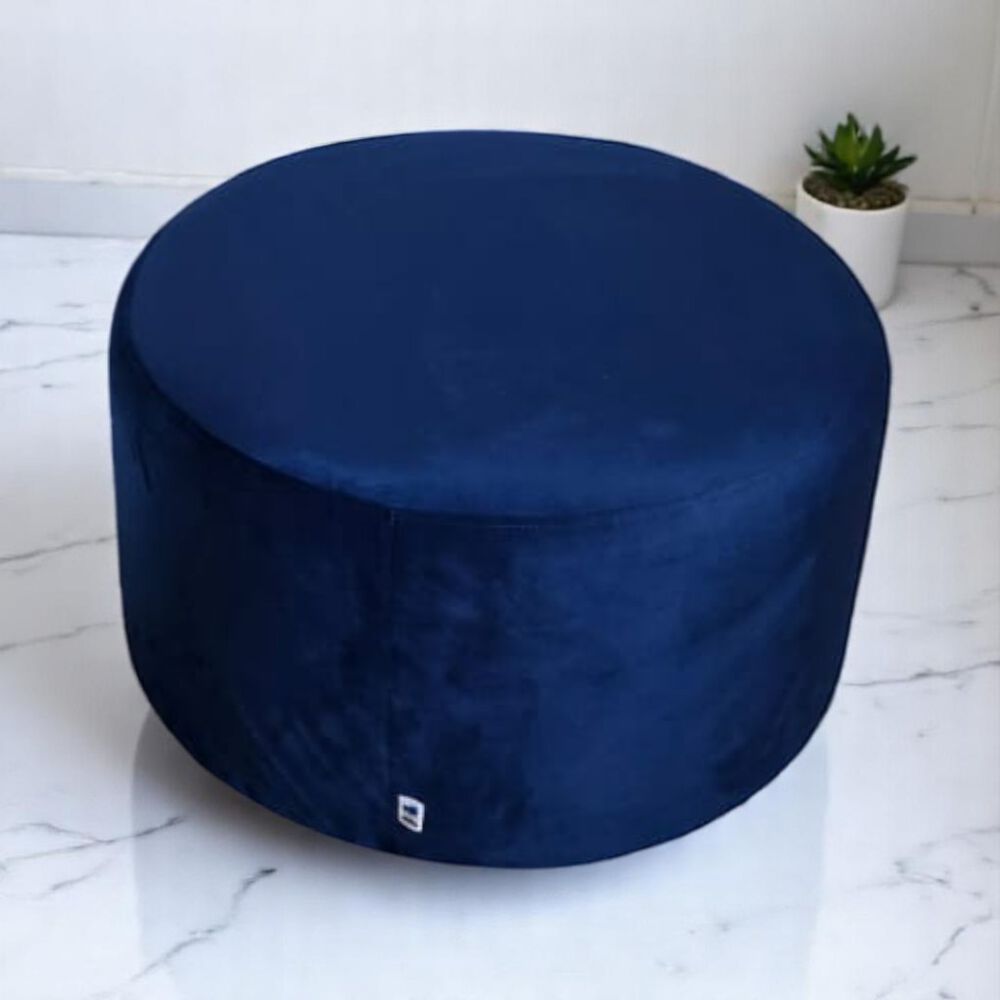 Pouf Grande Felpa Azul Marino image number 3.0