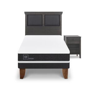 Cama Europea Cic Ortopedic / 1.5 Plazas / Base Normal + Set De Maderas