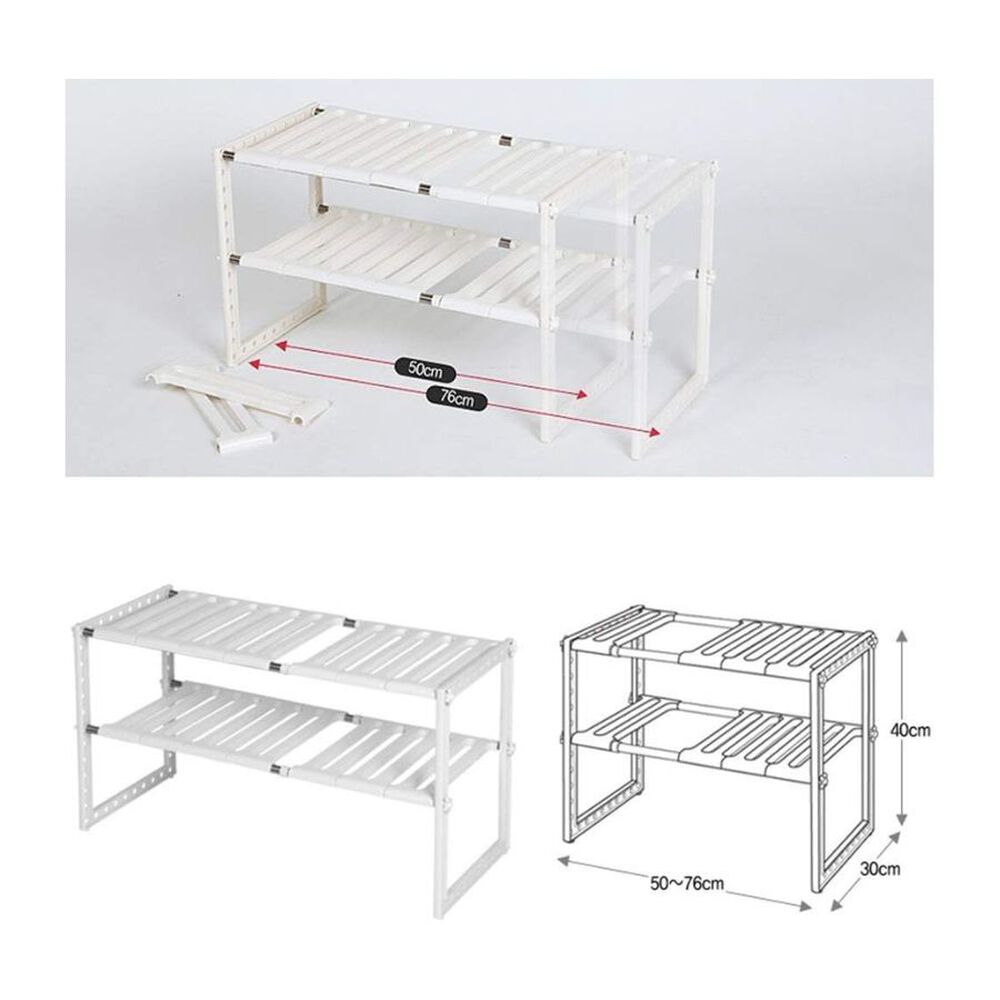 Estante Organizador Expansible De 2 Niveles Para Ollas image number 3.0