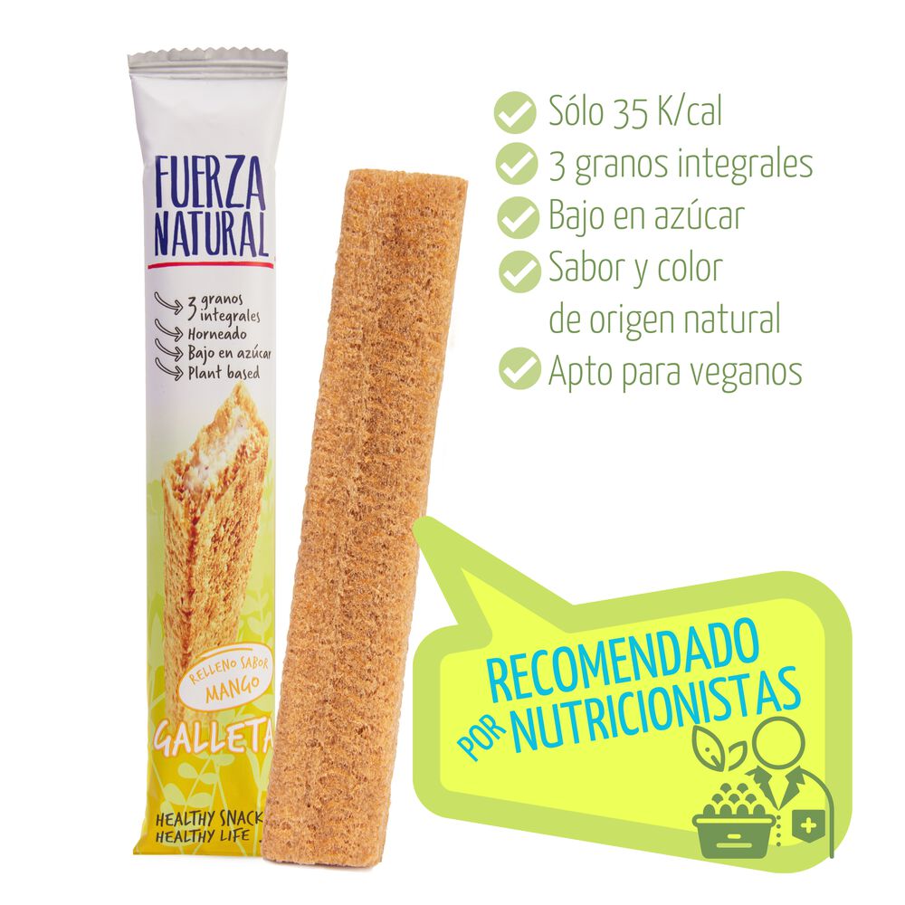 Pack 24 Galletas Fuerza Natural Snacks Saludables Mango image number 2.0
