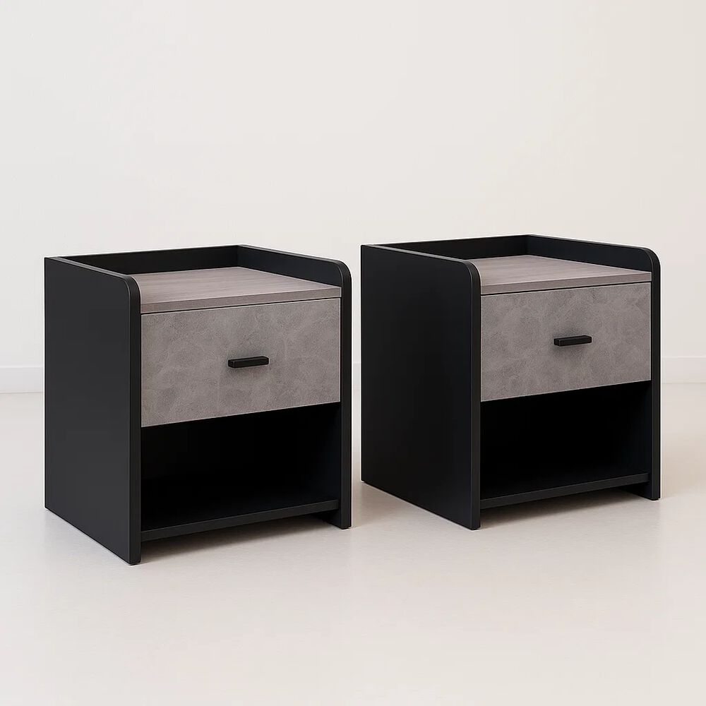 Pack De 2 Veladores Marmol Mdf Gris image number 0.0
