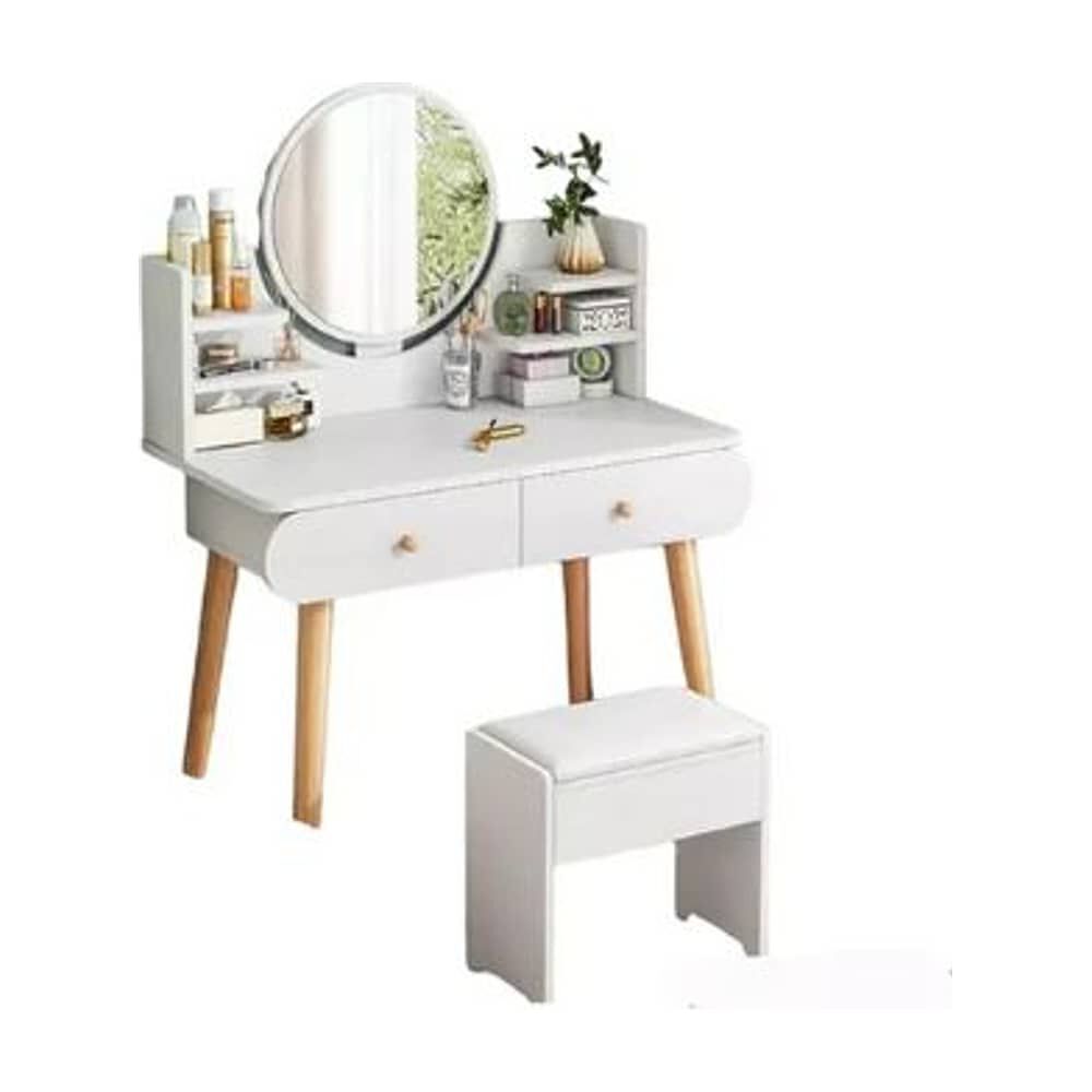 Mesa De Noche Maquillador Escritorio 2 Cajones Espejo Touch image number 0.0