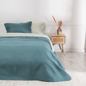 Set Quilt Liso+ Sabana Liso 1.5 P Verde
