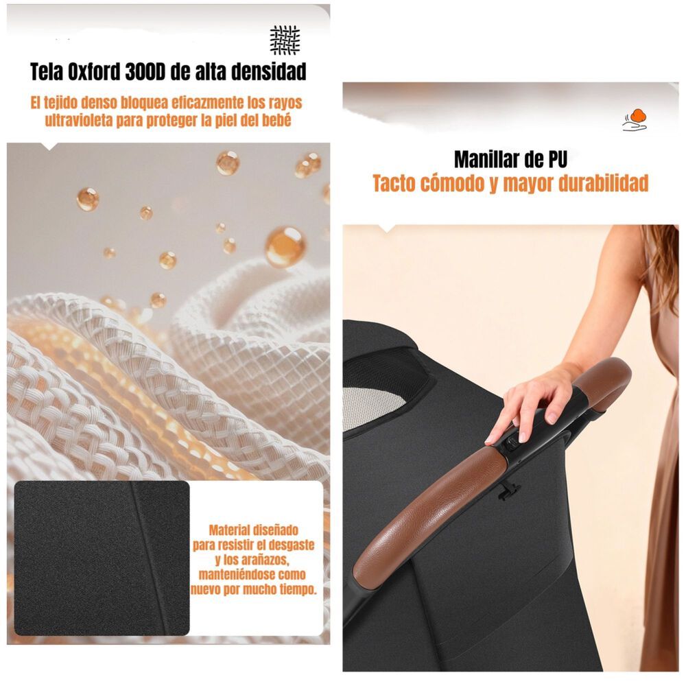 Coche De Paseo Lubabycas Elegante De Aluminio 0-3 A&ntilde;os Find image number 5.0