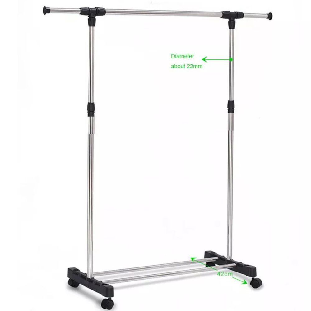 Perchero Extensible Para Exhibici&oacute;n De Ropa Con Ruedas image number 2.0
