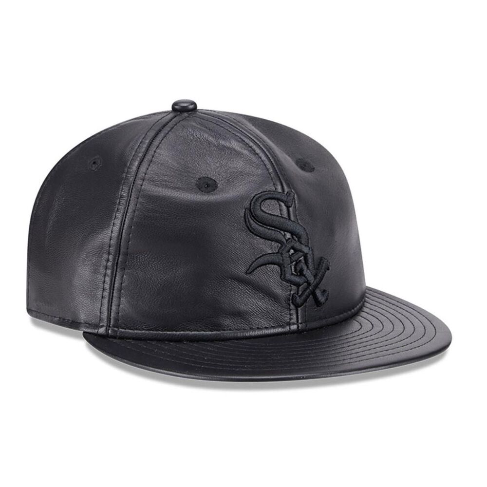 Gorra 9fifty Mlb Chicago White Sox Genuine Leather Black image number 1.0