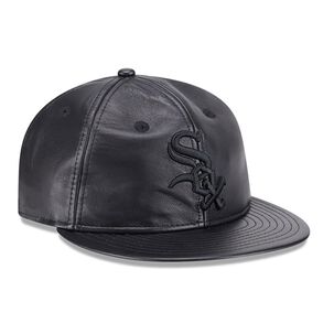 Gorra 9fifty Mlb Chicago White Sox Genuine Leather Black