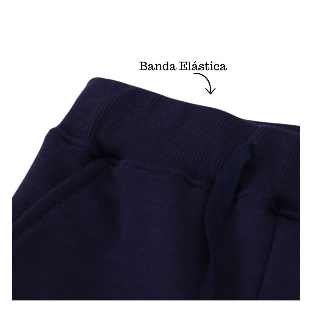 Pantalón Buzo Niño 100% Algodón Jump Kids Azul Oscuro Tractor image number 5.0