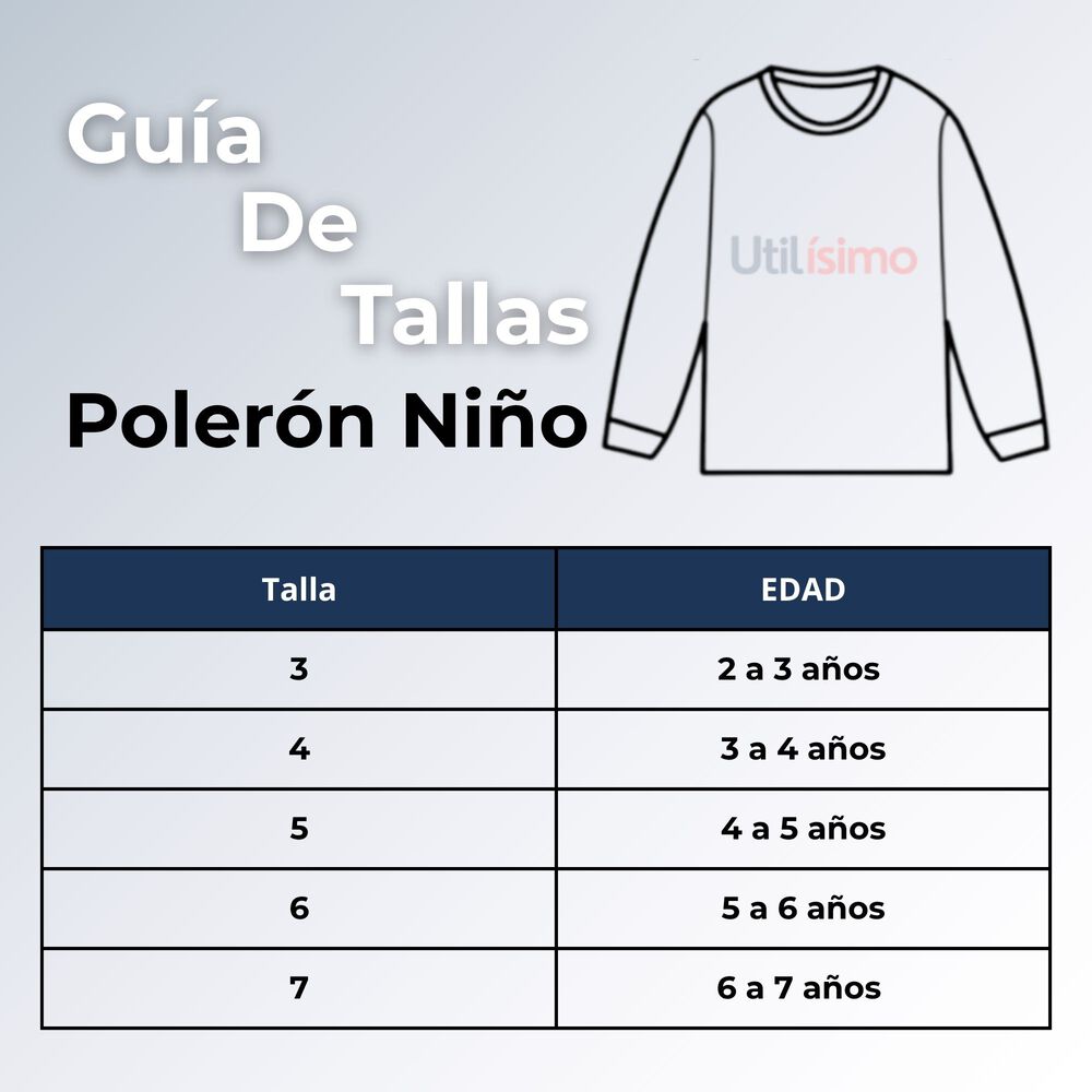 Poler&oacute;n Estilo Pique Manga Larga Ni&ntilde;o 100% Algod&oacute;n Azul image number 2.0