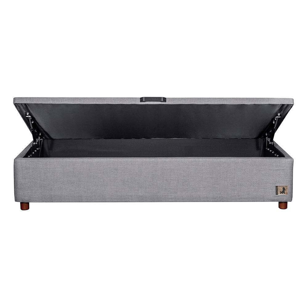 Base Cama Mons Ba&uacute;l 200 Gris / 1.5 Plazas / Base Normal image number 3.0