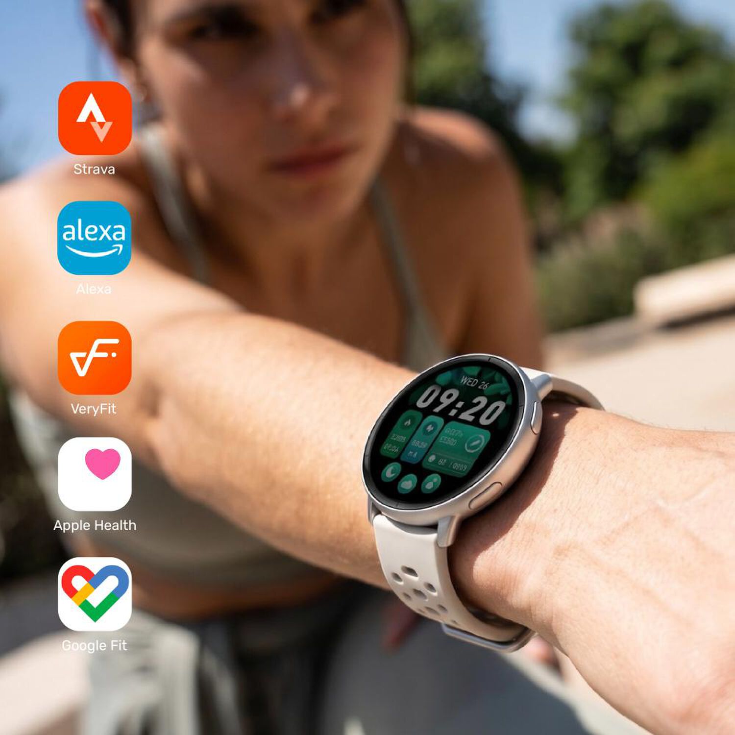 Reloj Smartwatch Gps Shart1 43,5mm Cream Lhotse image number 1.0