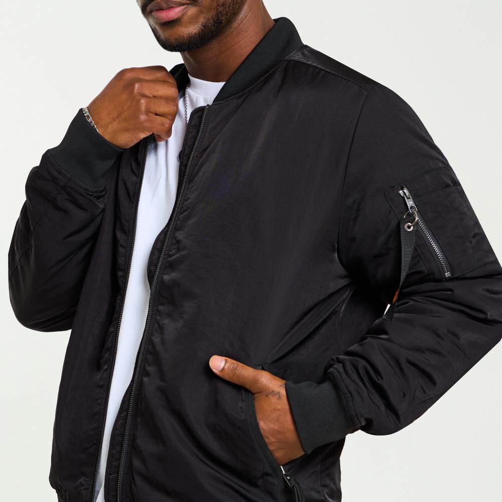 Chaqueta Lisa Slim Cuello Redondo Hombre Rolly G image number 4.0