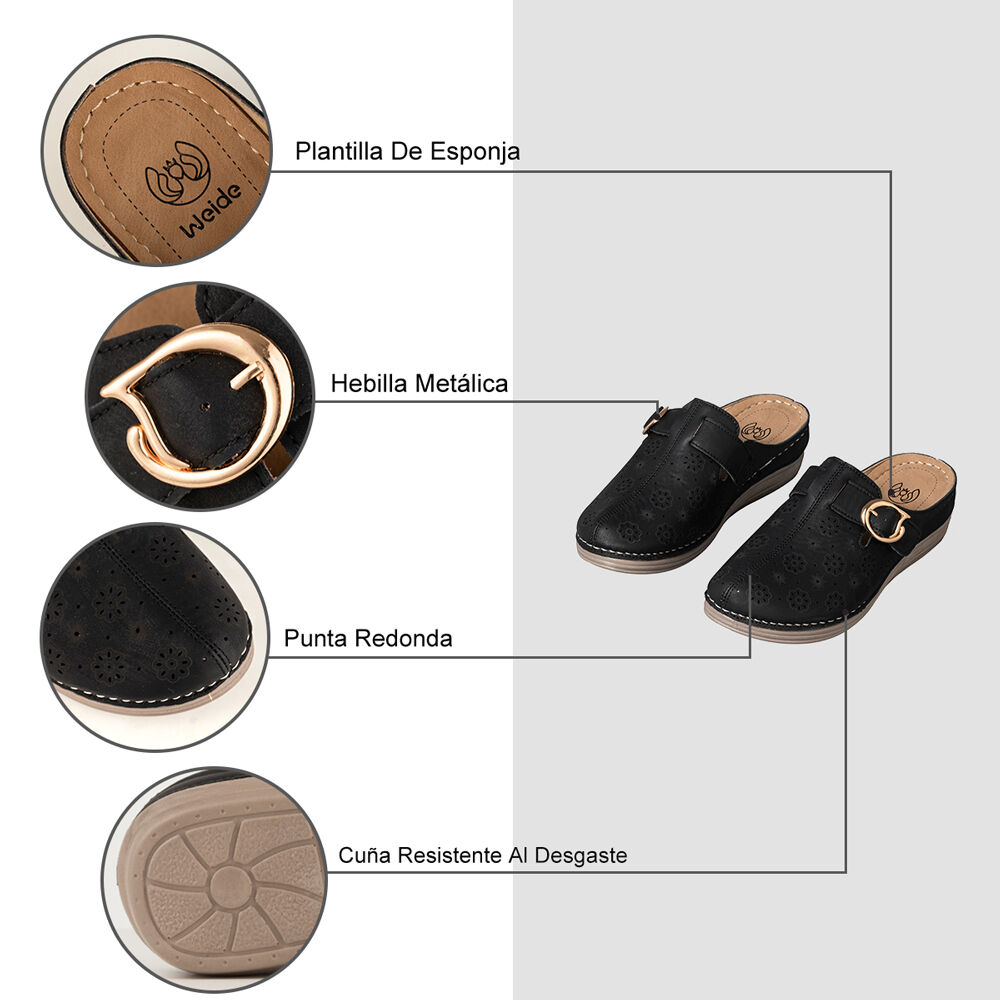 Sandalias Casual Mujer Plataforma Cuña Weide Js72 image number 5.0