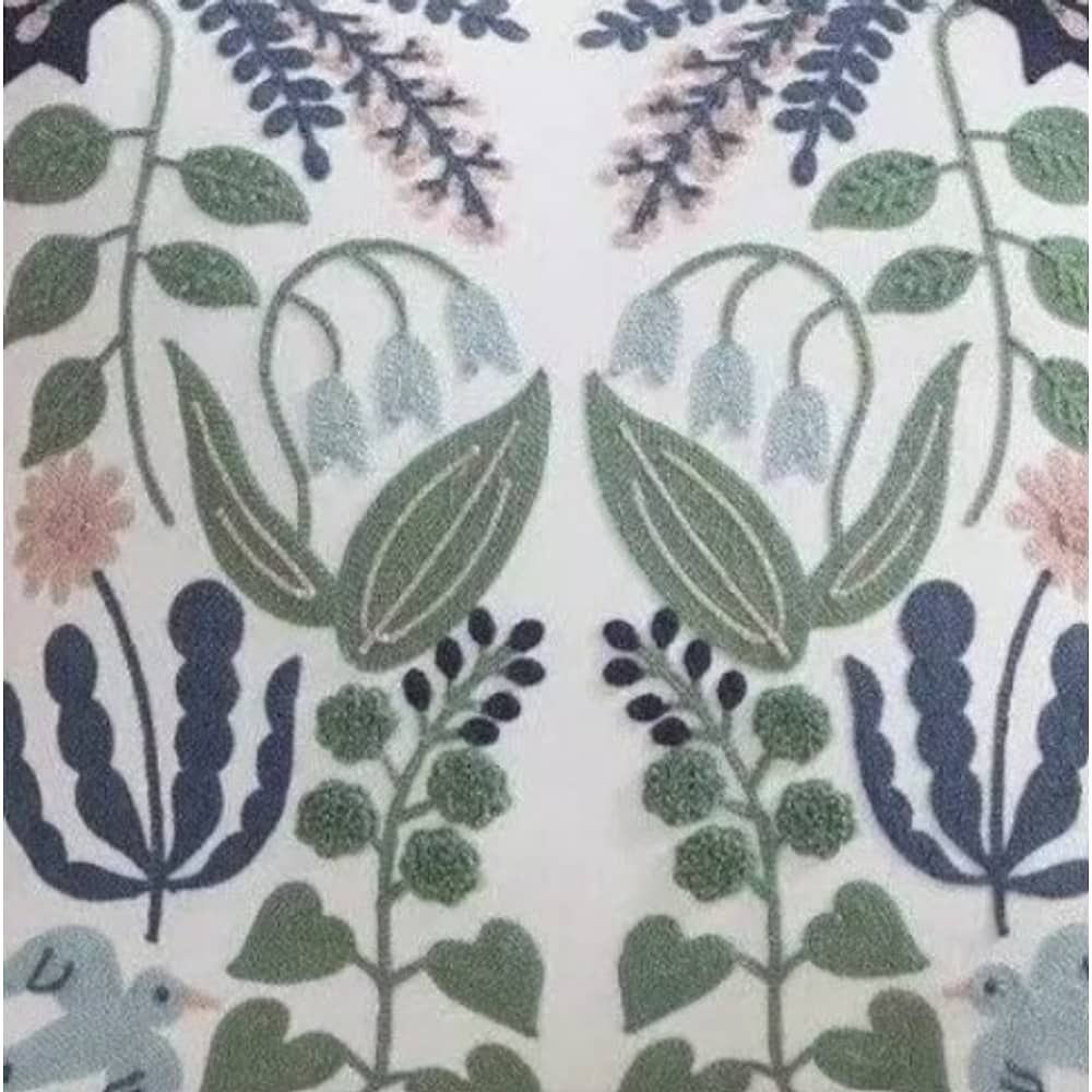 Funda Bordada Para Cojin 45x45cm Cierre Oculto Algodon image number 2.0