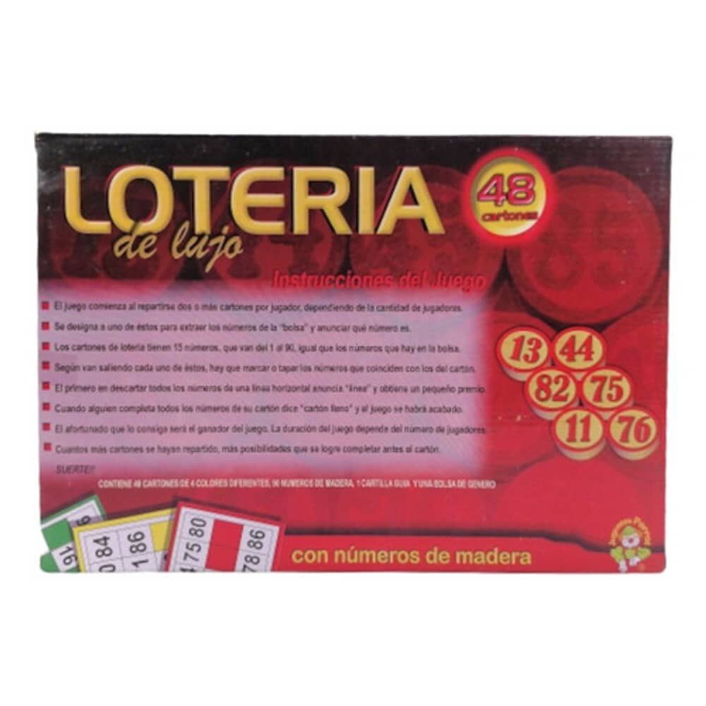 Juego Loteria De Lujo | Lota Bingo Clasico Numeros De Madera image number 7.0