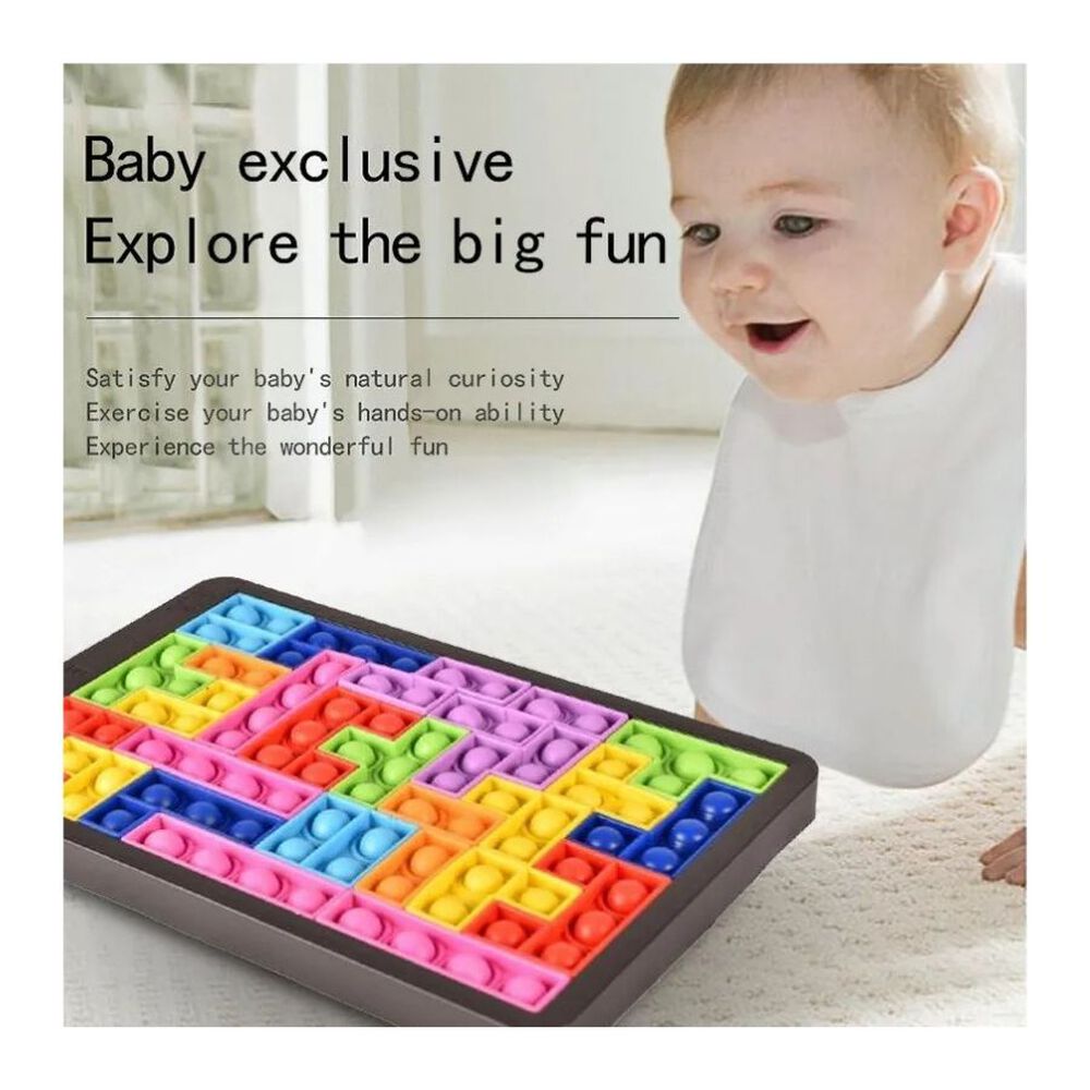 Juego De 27 Bloques De Buliding Pop It Bubble Tetris image number 2.0