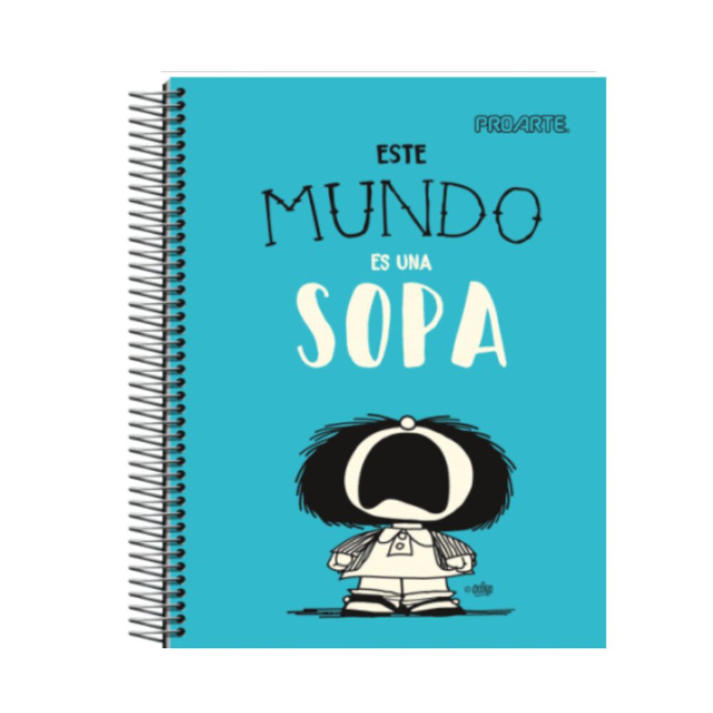 Pack 6 Cuadernos Espiral Frases Inspiradoras Mafalda A5 image number 5.0
