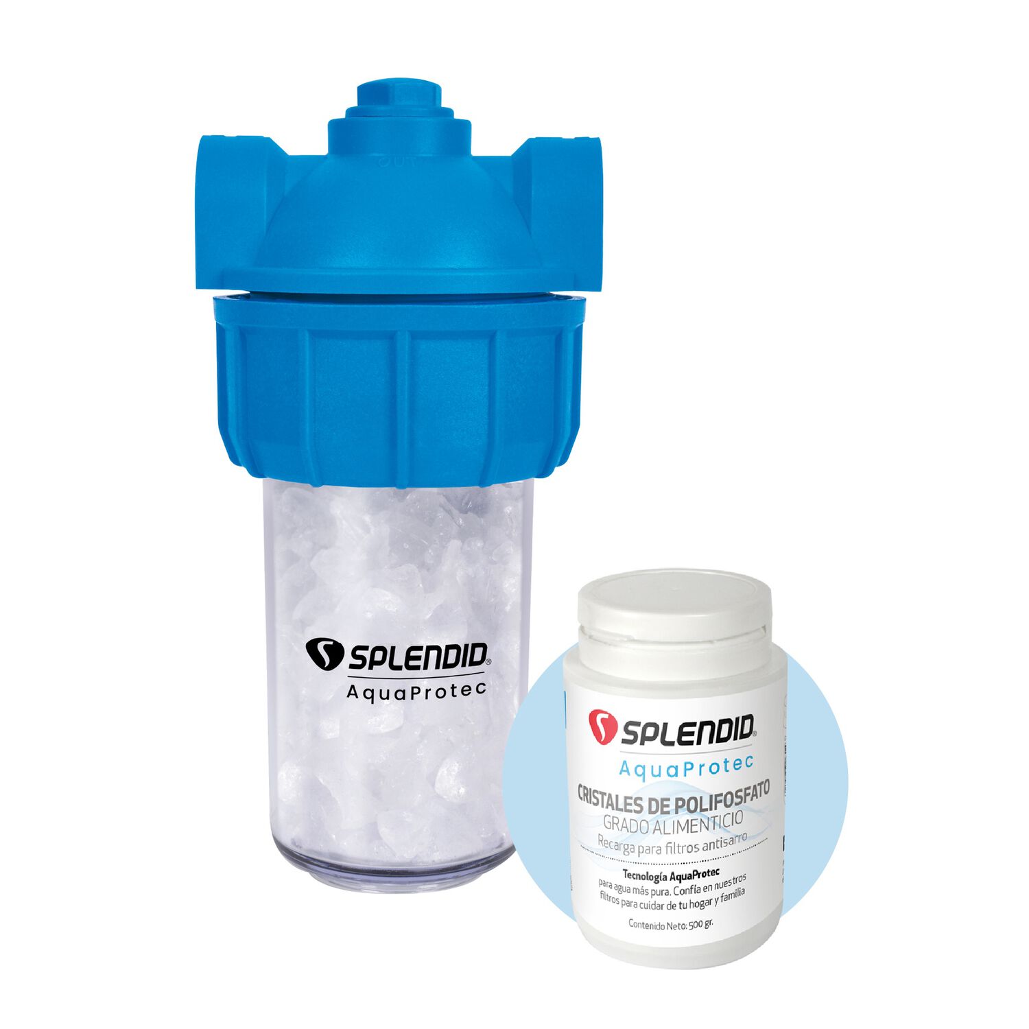 Pack Filtro De Agua Antisarro 250gr + Recarga 500gr Splendid image number 0.0