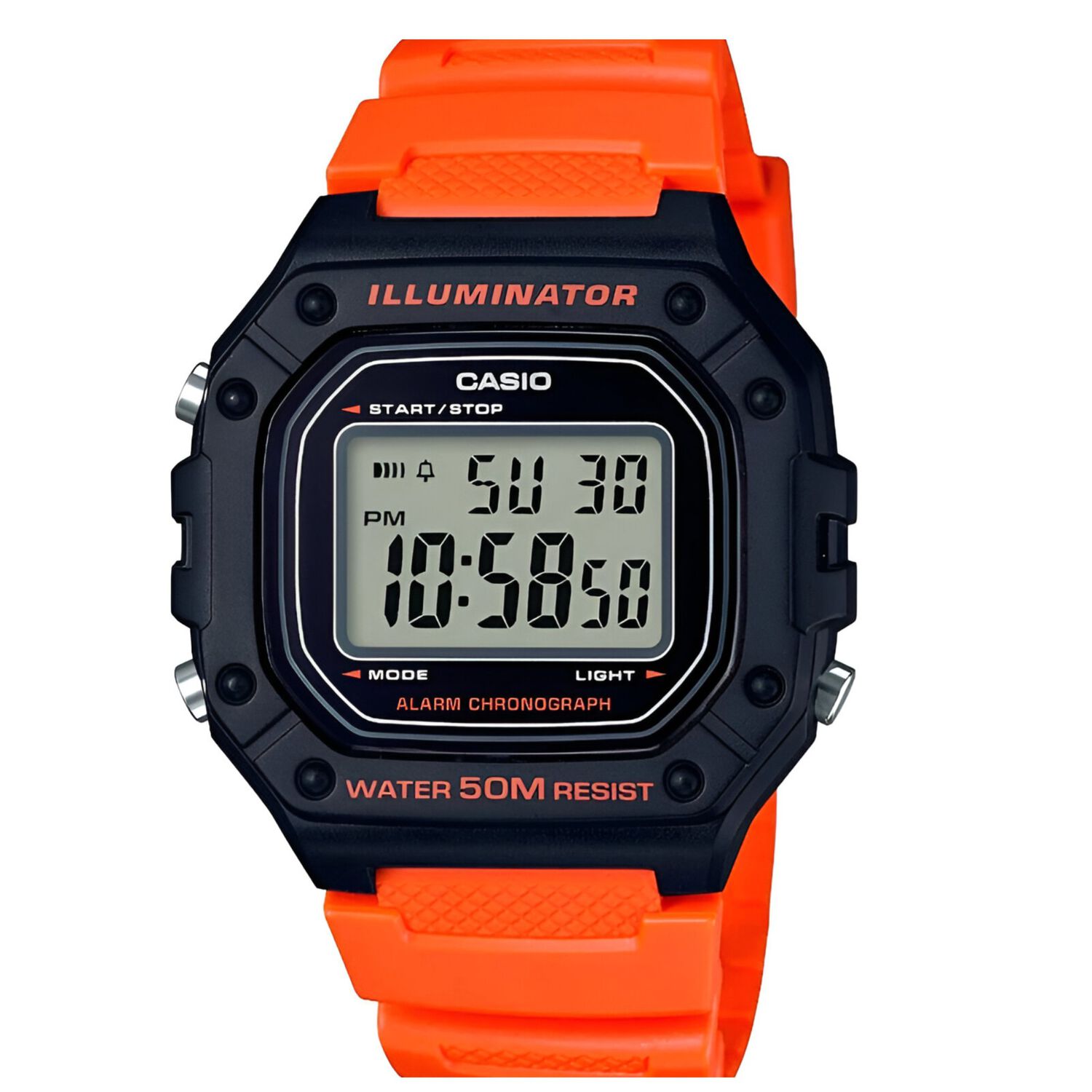 Reloj Casio Hombre W-218h-4b2vdf Orange Edition image number 0.0