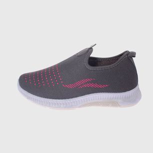 Zapatilla Piel Gris/rosa V&iacute;a Franca Art. 522003b0077plgrey