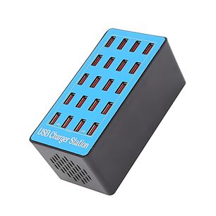 Cargador Universal Carga R&aacute;pida 20 Puertos Usb 100w A 5v