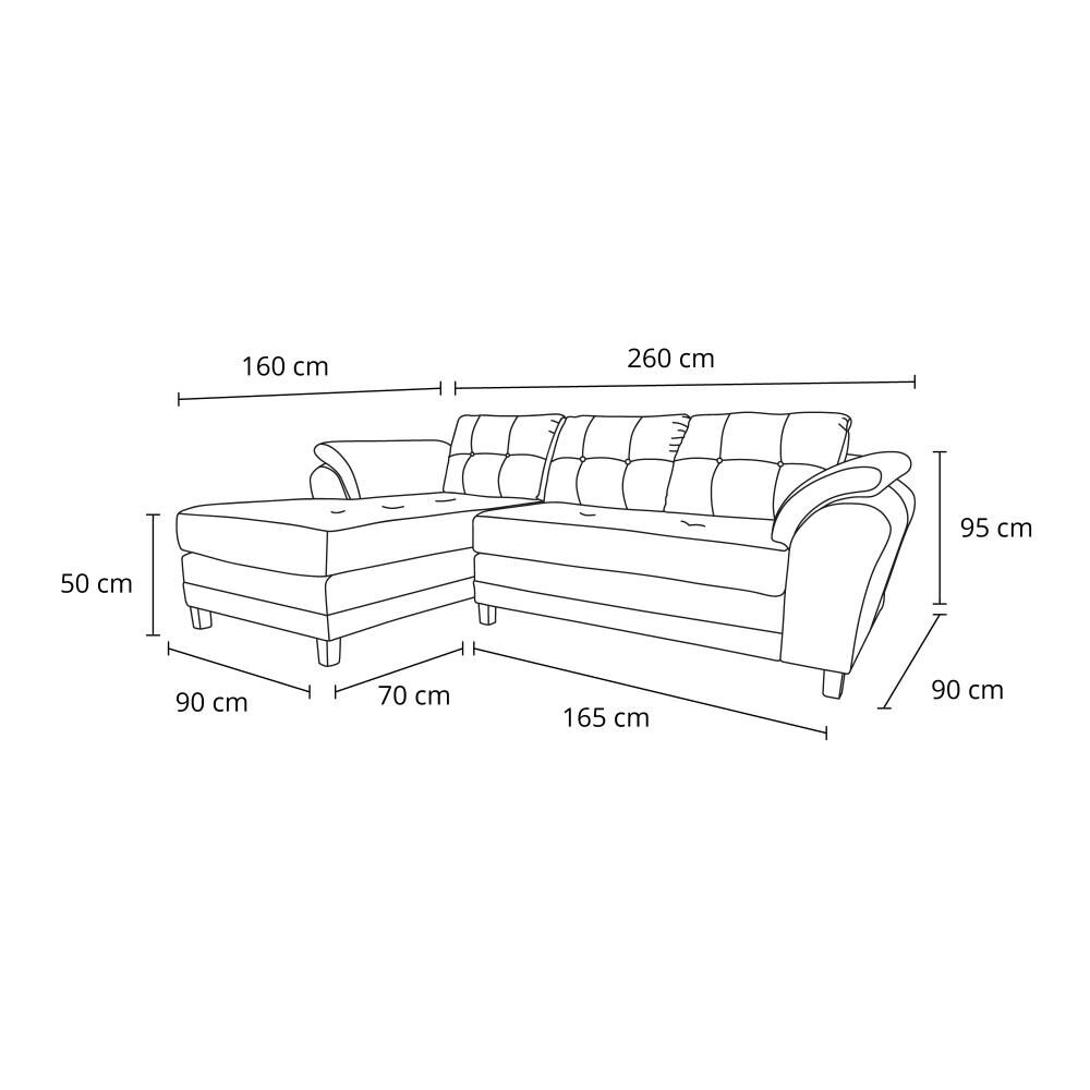 Sofá Seccional Living Factory New Samy Izquierdo / 4 Cuerpos image number 8.0